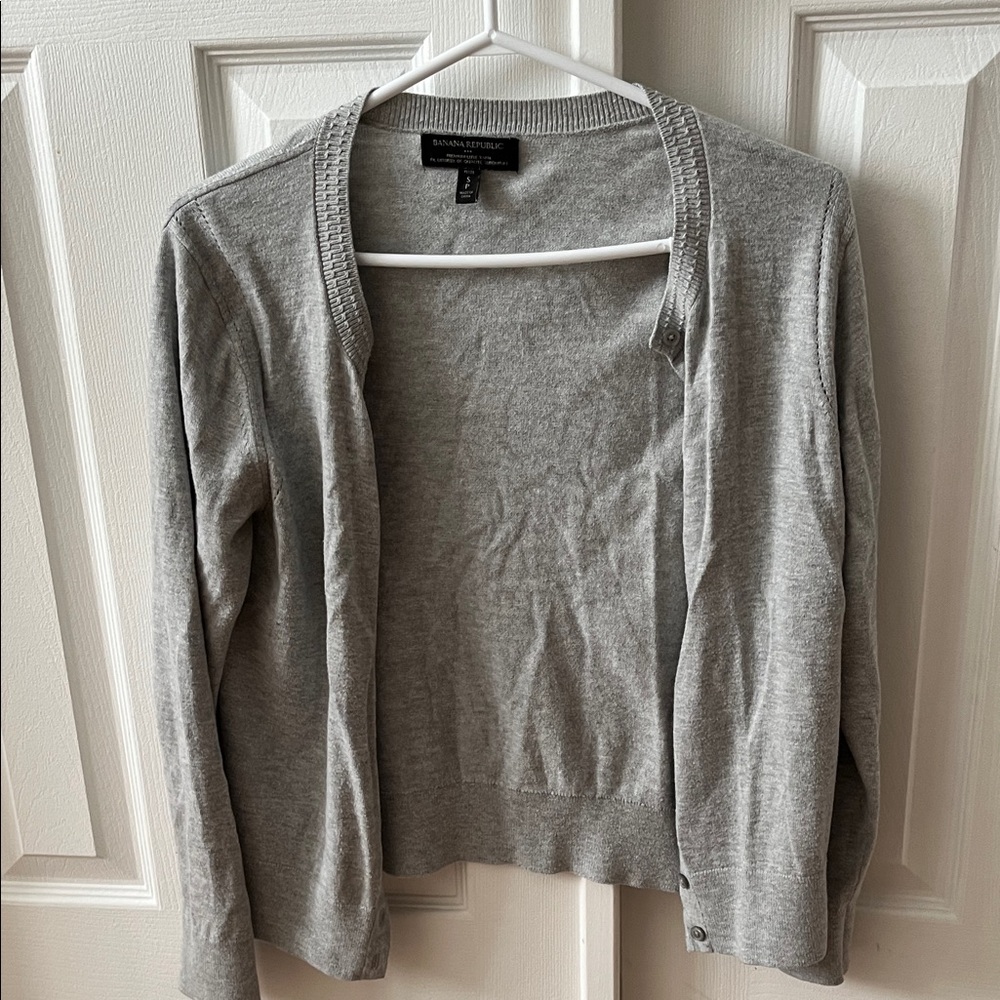 Banana Republic Light Gray Women's Cardigan